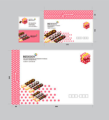 템플릿 명함 서류봉투 편지봉투 사람없음 선물상자 세트 패키지 빼빼로 봉투템플릿 우편봉투 비즈디자인 이미지템플릿 AI파일 디저트 봉투 선물 상자 편지 우편물 막대과자 파일형식 벡터