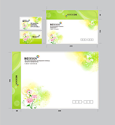 템플릿 꽃 자연 명함 서류봉투 편지봉투 사람없음 세트 패키지 봉투템플릿 우편봉투 비즈디자인 이미지템플릿 AI파일 식물 봉투 편지 우편물 생태계 파일형식 벡터