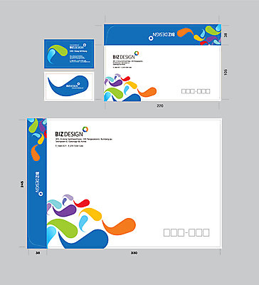 템플릿 문양 무늬 명함 서류봉투 편지봉투 사람없음 파란색 세트 컬러풀 패키지 봉투템플릿 우편봉투 비즈디자인 이미지템플릿 AI파일 컬러 봉투 편지 우편물 파일형식 벡터