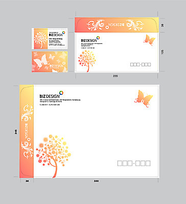 나무 템플릿 문양 나비 무늬 명함 서류봉투 편지봉투 사람없음 세트 주황색 패키지 그라데이션 봉투템플릿 우편봉투 비즈디자인 이미지템플릿 AI파일 식물 컬러 곤충 봉투 편지 우편물 파일형식 벡터