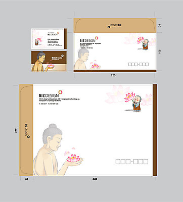 템플릿 남자 불교 명함 서류봉투 편지봉투 연꽃 한명 세트 동자승 패키지 봉투템플릿 석가모니불 우편봉투 비즈디자인 이미지템플릿 AI파일 1 꽃 종교 봉투 사람 승려 편지 우편물 파일형식 벡터