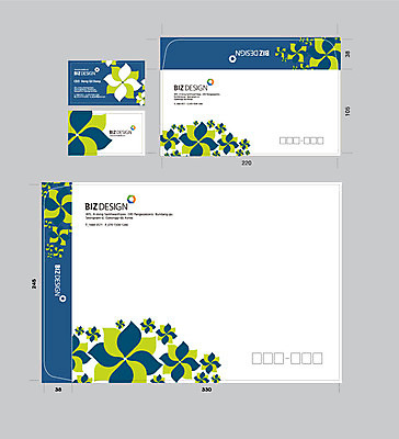 템플릿 문양 무늬 꽃무늬 명함 서류봉투 편지봉투 사람없음 연두색 파란색 세트 패키지 봉투템플릿 우편봉투 비즈디자인 이미지템플릿 AI파일 꽃 컬러 봉투 초록색 편지 우편물 파일형식 벡터