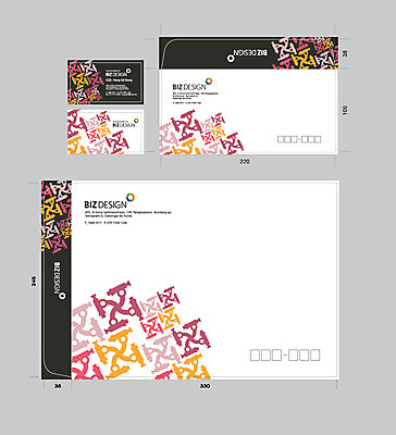 템플릿 문양 무늬 명함 서류봉투 편지봉투 사람없음 세트 컬러풀 도구 패키지 봉투템플릿 우편봉투 비즈디자인 이미지템플릿 AI파일 컬러 봉투 편지 우편물 파일형식 벡터