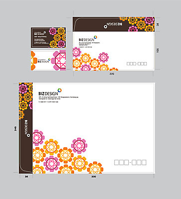 템플릿 문양 꽃무늬 명함 서류봉투 편지봉투 사람없음 세트 원형 패키지 봉투템플릿 우편봉투 비즈디자인 이미지템플릿 AI파일 도형 꽃 무늬 봉투 편지 우편물 파일형식 벡터