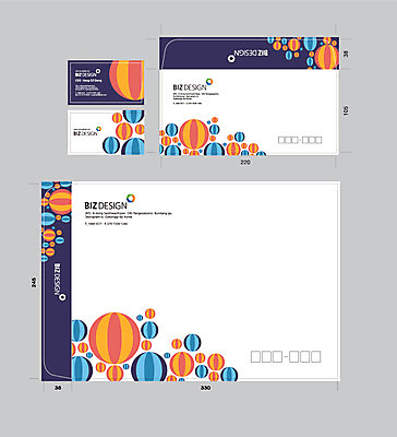 템플릿 문양 무늬 공 명함 서류봉투 편지봉투 사람없음 세트 컬러풀 원형 패키지 봉투템플릿 우편봉투 비즈디자인 이미지템플릿 AI파일 도형 컬러 봉투 편지 우편물 파일형식 벡터