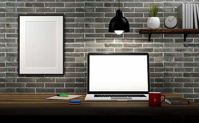 포토 JPG 해외이미지 템플릿 포스터 벽 액자 프레임 액자틀 사람없음 노트북 컴퓨터 3D 스크린 모니터 공책 방 램프 책상 천장 목업 힙스터 해외202004 해외포토 패션 가구 문구용품 조명 틀 전자제품 디지털합성 파일형식 이미지허브