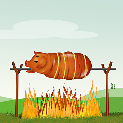 포토 JPG 해외이미지 동물 일러스트 육류 돼지고기 요리 사람없음 야외 캠핑 꼬치 바비큐 자르기 굽기 먹기 햄 정육점 해외202004 해외포토 음식 식재료 모션 레저 상점 구이 파일형식 이미지허브