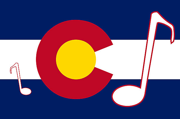 포토 JPG 해외이미지 음악 백그라운드 일러스트 미술 사람없음 그래픽 빨간색 파란색 노란색 쪽지 미국 흰색 깃발 그림 뮤지컬 전국 콜로라도 해외202004 해외포토 컬러 북아메리카 문화예술 파일형식 이미지허브