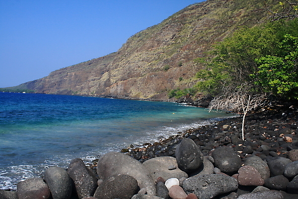 포토 JPG 해외이미지 바다 산 사람없음 검은색 어둠 거친 하와이 암초 울퉁불퉁 해외202004 해외포토 컬러 미국 파일형식 이미지허브