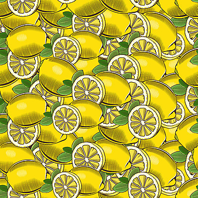 JPG 해외이미지 백그라운드 잎 패턴 일러스트 단면 사람없음 노란색 레몬 가득함 그림 해외202004 해외포토 포토 식물 컬러 무늬 과일 파일형식 이미지허브