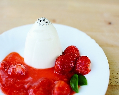 포토 JPG 해외이미지 접시 음식 잎 과일 딸기 디저트 요리 사람없음 빨간색 이탈리아 우유 흰색 신선 달콤 크림 푸딩 바질 바닐라 해외202004 해외포토 식물 식기 유럽 컬러 유제품 맛 파일형식 이미지허브