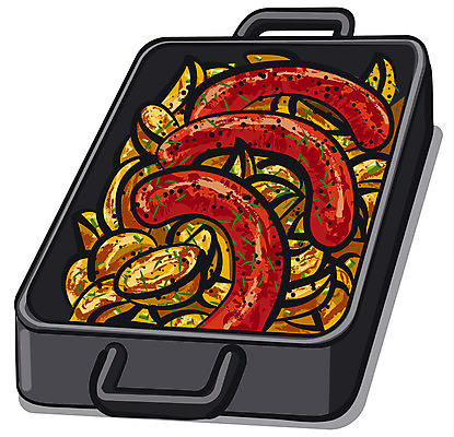 포토 JPG 해외이미지 접시 음식 채소 일러스트 감자 육류 돼지고기 요리 사람없음 식사 저녁식사 소시지 그릴 굽기 향신료 캐서롤 핸드메이드 해외202004 해외포토 식기 식재료 주방용품 용기_그릇 가공식품 구이 향미료 파일형식 이미지허브