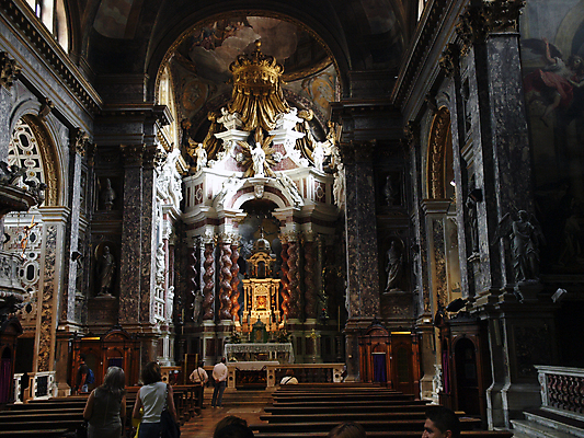 포토 JPG 해외이미지 종교 조각 건축양식 사람없음 내부 교회 이탈리아 흰색 기둥 크림 대리석 베네치아 바로크 제단 해외202004 해외포토 건축 유럽 컬러 재료 파일형식 이미지허브