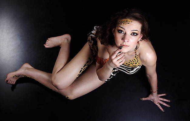 포토 JPG 해외이미지 모델 한명 유행 검은색 고양이 화려 표범 가면무도회 거짓말 바디페인팅 스타일 포트폴리오 해외202004 해외포토 1 컬러 컨셉 포유류 사람 반려동물 무도회 파일형식 이미지허브