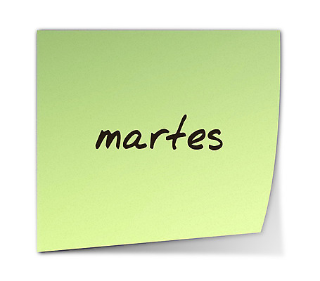 포토 JPG 해외이미지 종이 그림자 사람없음 초록색 3D 쪽지 달력 약속 주말 스페인어 화요일 해외202004 해외포토 컬러 디지털합성 요일 파일형식 이미지허브