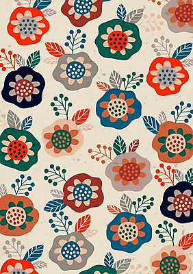 PSD 꽃 백그라운드 꽃무늬 패턴 일러스트 자연 추상 사람없음 자연문양 나뭇잎모양 식물패턴 플라워패턴 국내일러스트 모양 식물 문양 무늬 나뭇잎 생태계 파일형식