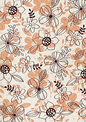 PSD 꽃 백그라운드 꽃무늬 패턴 일러스트 자연 추상 사람없음 자연문양 나뭇잎모양 식물패턴 플라워패턴 국내일러스트 모양 식물 문양 무늬 나뭇잎 생태계 파일형식