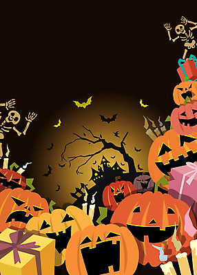 나무 백그라운드 일러스트 촛불 호박 해골 주택 사람없음 선물상자 울타리 할로윈 분위기 유령 위험 무서움 박쥐 잭오랜턴 해골모형 국내일러스트 AI파일 식물 감정 컨셉 채소 초 포유류 뼈 선물 건물 담장 상자 모형 파일형식 벡터