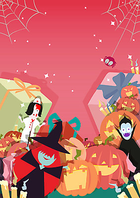 백그라운드 일러스트 촛불 호박 그림자 사람없음 할로윈 분위기 유령 위험 무서움 마녀 몬스터 잭오랜턴 국내일러스트 AI파일 감정 컨셉 채소 초 파일형식 벡터