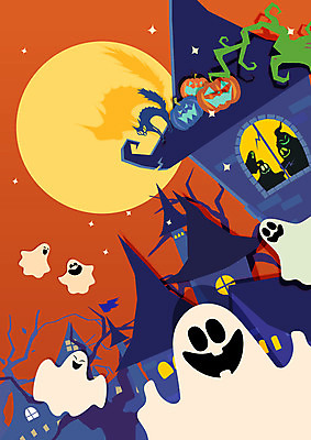 나무 백그라운드 일러스트 촛불 호박 사람없음 고양이 할로윈 달 성 분위기 유령 위험 무서움 잭오랜턴 국내일러스트 AI파일 자연요소 식물 건축물 감정 컨셉 채소 초 포유류 반려동물 파일형식 벡터