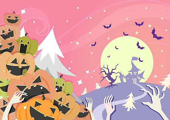 나무 별 길 백그라운드 일러스트 호박 사람없음 할로윈 달 성 분위기 위험 무서움 박쥐 잭오랜턴 국내일러스트 AI파일 자연요소 식물 건축물 감정 컨셉 채소 포유류 파일형식 벡터