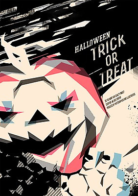 PSD 포스터 일러스트 사탕 사람없음 할로윈 분위기 위험 무서움 공포 잭오랜턴 호러 국내일러스트 감정 컨셉 디저트 파일형식