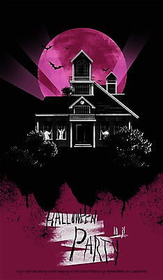 PSD 나무 포스터 일러스트 주택 사람없음 파티 할로윈 달 분위기 위험 무서움 공포 박쥐 호러 국내일러스트 자연요소 식물 감정 컨셉 포유류 이벤트 건물 파일형식