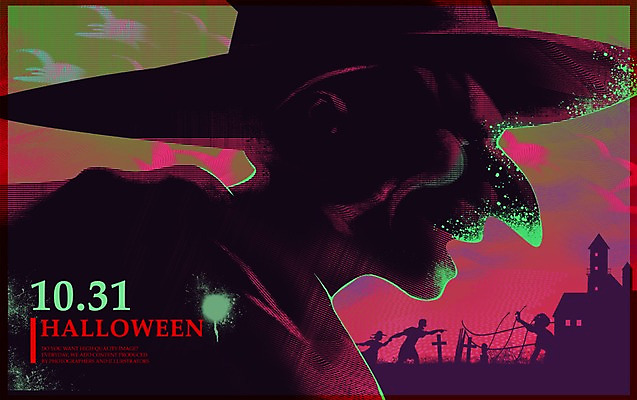 PSD 포스터 십자가 일러스트 사람없음 울타리 할로윈 무덤 분위기 위험 무서움 마녀 공포 마녀모자 시체 호러 좀비 국내일러스트 모자_잡화 감정 컨셉 담장 파일형식