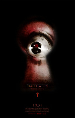 PSD 포스터 일러스트 사람 할로윈 분위기 위험 무서움 눈동자 공포 열쇠구멍 호러 국내일러스트 감정 컨셉 눈_신체부위 파일형식