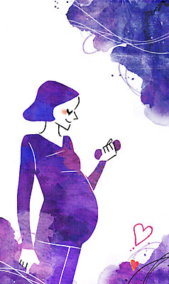 PSD 여자 일러스트 엄마 사랑 한명 사람 성인 운동 임산부 임신 아령 하트 보호 국내일러스트 모양 1 감정 컨셉 가족 건강 파일형식