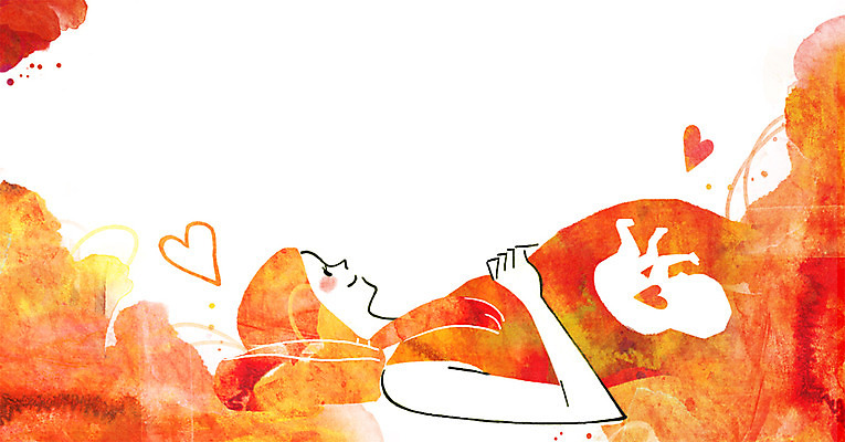 PSD 여자 일러스트 가족 엄마 사랑 한명 사람 성인 눕기 임산부 임신 하트 아기 보호 국내일러스트 모양 1 감정 컨셉 관계 모션 파일형식