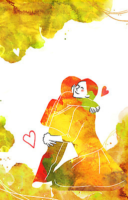 PSD 여자 남자 행복 어린이 일러스트 가족 안기 엄마 사랑 사람 성인 두명 다정 하트 국내일러스트 모양 감정 컨셉 관계 모션 파일형식