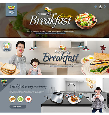 PSD 템플릿 접시 여자 남자 어린이 음식 웹템플릿 토마토 조명 성인 세명 주방 샐러드 한국인 프라이팬 나이프 아침식사 계란프라이 식빵 토스트 웹배너 이미지템플릿 식기 배너 빵 채소 주방용품 사람 동양인 식사 칼 계란요리 파일형식