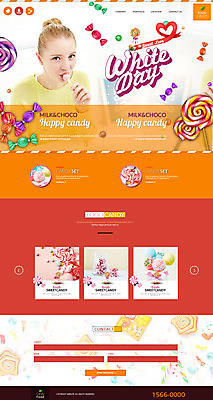 PSD 서양인 템플릿 여자 음식 웹템플릿 화이트데이 사이트템플릿 유리병 막대사탕 사탕 한명 성인 홈페이지 홈페이지시안 이미지템플릿 외국인 1 데이이벤트 병_용기 디저트 사람 파일형식