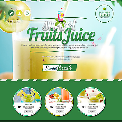 PSD 템플릿 음식 웹템플릿 이벤트페이지 키위 이벤트 사람없음 얼음 과일주스 레몬 석류 이미지템플릿 자연요소 과일 주스 페이지 파일형식
