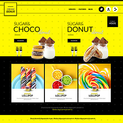 PSD 템플릿 음식 빵 웹템플릿 이벤트페이지 사탕 이벤트 사람없음 우유 도넛 머핀 마카롱 이미지템플릿 디저트 유제품 페이지 파일형식