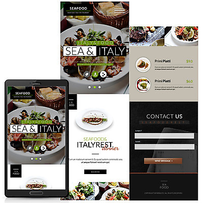 PSD 템플릿 음식 웹템플릿 모바일 새우 스테이크 사람없음 홈페이지 홈페이지시안 이탈리아음식 해산물 모바일템플릿 모바일웹 이미지템플릿 서양음식 갑각류 파일형식