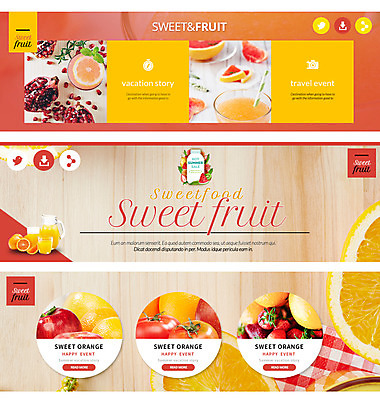 PSD 템플릿 음식 웹템플릿 토마토 오렌지 파프리카 사람없음 자몽 석류 웹배너 이미지템플릿 배너 채소 과일 파일형식