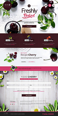 PSD 템플릿 음식 웹템플릿 사이트템플릿 사람없음 홈페이지 홈페이지시안 주스 신선 체리 랜딩페이지 이미지템플릿 음료 과일 파일형식