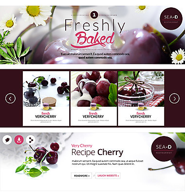PSD 템플릿 꽃 음식 빵 웹템플릿 잎 사람없음 신선 체리 마카롱 웹배너 이미지템플릿 식물 배너 과일 디저트 파일형식
