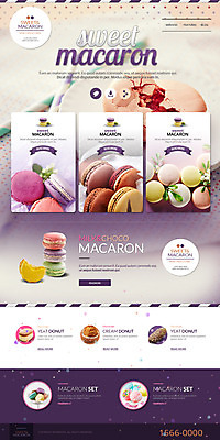 PSD 템플릿 음식 빵 웹템플릿 사이트템플릿 사람없음 홈페이지 홈페이지시안 도넛 머핀 마카롱 랜딩페이지 이미지템플릿 디저트 파일형식