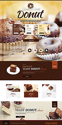 PSD 템플릿 음식 빵 웹템플릿 사이트템플릿 사람없음 홈페이지 홈페이지시안 도넛 랜딩페이지 이미지템플릿 디저트 파일형식