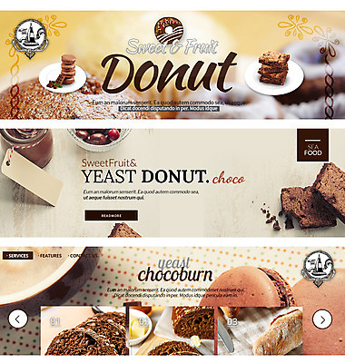 PSD 템플릿 음식 빵 웹템플릿 사람없음 도넛 마카롱 웹배너 이미지템플릿 배너 디저트 파일형식