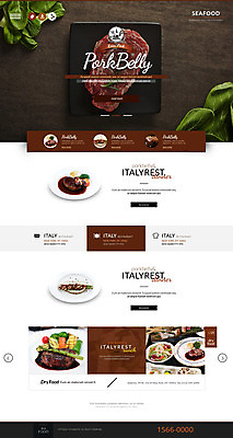 PSD 템플릿 음식 웹템플릿 사이트템플릿 스테이크 사람없음 홈페이지 홈페이지시안 샐러드 소고기 시금치 이미지템플릿 채소 서양음식 육류 파일형식