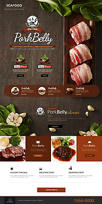 PSD 템플릿 음식 웹템플릿 사이트템플릿 마늘 스테이크 사람없음 홈페이지 홈페이지시안 샐러드 소고기 삼겹살 시금치 랜딩페이지 이미지템플릿 채소 서양음식 육류 돼지고기 파일형식