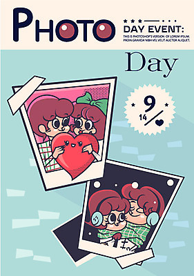 캐릭터 커플 여자 기념일 남자 일러스트 데이이벤트 사람 이벤트 여러명 성인 데이 기념사진 포토데이 국내일러스트 일러캐릭터 AI파일 다수 관계 파일형식 벡터