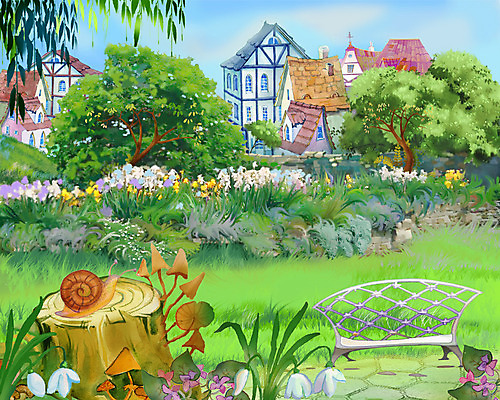 포토 JPG 해외이미지 나무 구름 공원 꽃 백그라운드 벤치 일러스트 자연 하늘 요정 이야기 풍경 사람없음 야외 건물 가로 초록색 여름 파란색 세계 버섯 꿈 게임 시골 도시 신비 땅 만족 호기심 그림 달팽이 장면 공상 마법 해외202004 해외포토 자연요소 식물 건축물 계절 공공시설 감정 컬러 컨셉 의자 놀이 연체동물 생태계 파일형식 이미지허브