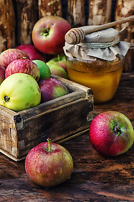 포토 JPG 해외이미지 전통 종교 음식 과일 자연 유리 휴가 디저트 사람없음 목재 빨간색 노란색 수확 시골 축하 신선 항아리 달콤 맛 사과 심볼 꿀 시나몬 신앙심 해외202004 해외포토 나무 컬러 컨셉 농업 재료 재질 도자기 생태계 파일형식 이미지허브