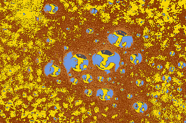 포토 JPG 해외이미지 모양 백그라운드 벽지 추상 사람없음 파란색 갈색 노란색 거품 물방울 원형 질감 해외202004 해외포토 도형 컬러 무늬 파일형식 이미지허브