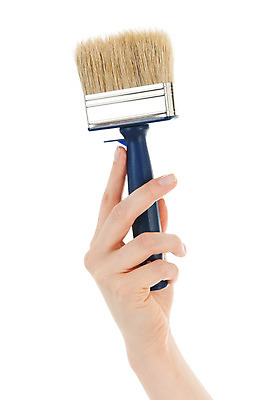 포토 JPG 해외이미지 손 여자 백그라운드 사람없음 내부 파란색 페인트 블록 장비 흰색 공구 잡기 붓 작업 그림 고립 해외202004 해외포토 컬러 모션 사람 신체부위 도구 파일형식 이미지허브